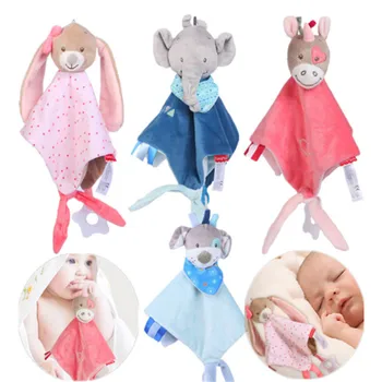 

Baby Plush Stuffed Toys Cartoon Soothe Appease Towel Appease Doll For Newborn Soft Comforting Towel Sleeping Toy Gift