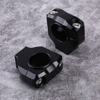 

Universal Motorcycle Aluminum Screw Hole 22mm 0.866 inch HandleBar Risers Fat Handle Bar Mount Clamp For Racing And Scooter