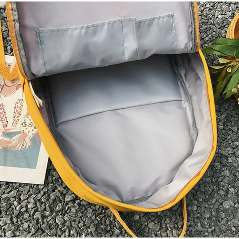 Женский консервативный холщовый рюкзак однотонный мульти-карманный большой емкости повседневная школьная сумка для подростков леди Тур сумка на плечо