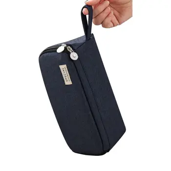 

Pencil Case Triangle Pencil Pouch Simple Pencil Bag Portable Office Supplies WOL78