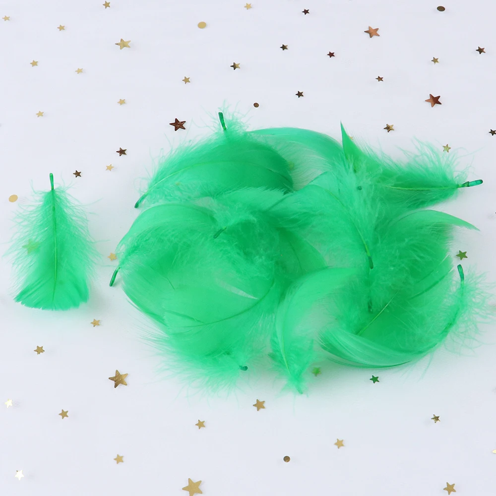 Goose Feathers Natural 4-8cm Small Floating Leather pink Swan Feather Plume for Craft Wedding Jewelry Decoration Plumes 100pcs goose feathers,craft feathers,natural feathers