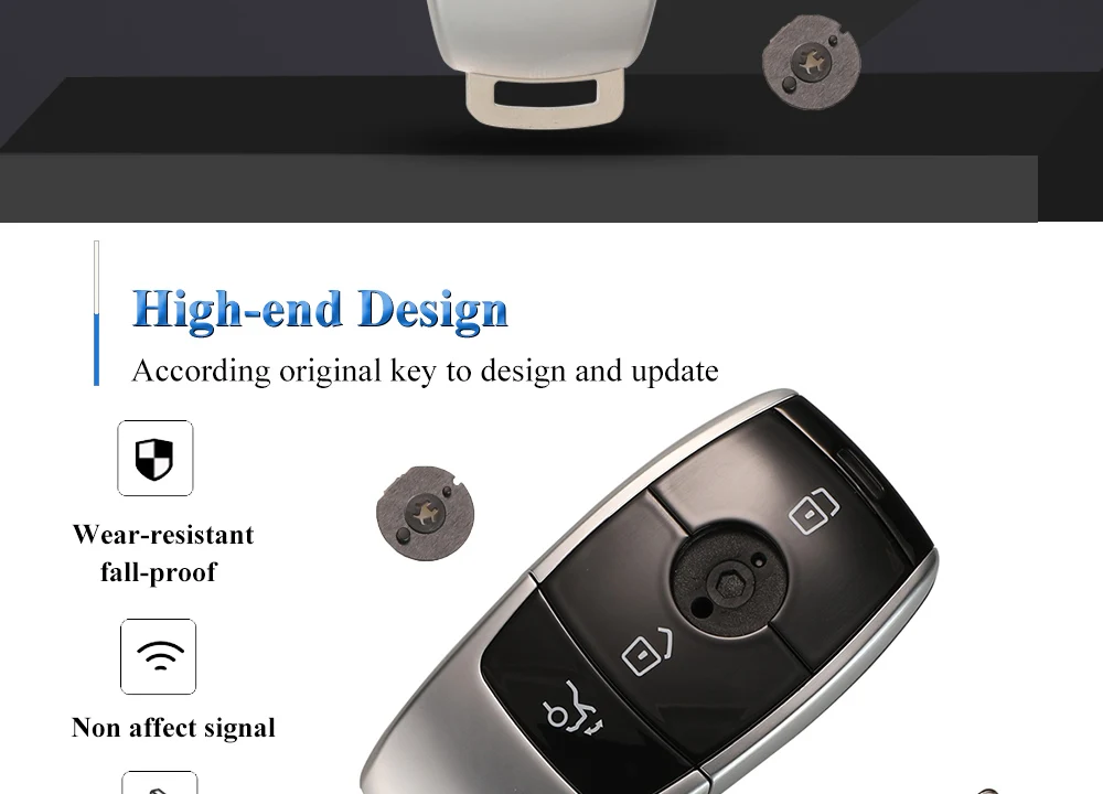 Keyforkess Cassa Chiave Dell'automobile Borsette Per Mercedes Benz 2017 E Classe E E43 E300 E400 W213 2018 Classe S Car Styling cover di ricambio - H18b9401d6b234e209a15007571eaf8b0n