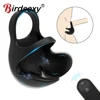 Wireless Remote Penis Vibrating Ring Dildo Vibrators For Men Scrotum Massager Male Chastity Cage Testicle Bondage Adult Sex Toys 1