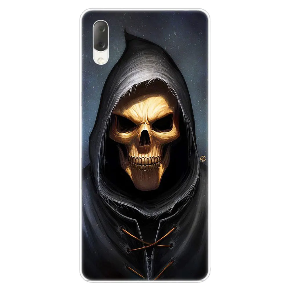 002 Череп Мода жесткий чехол для Sony Xperia L1 L2 L3 X XA XA1 XA2 XA3 ультра 10 плюс E5 XZ XZ1 XZ2 компактный XZ3 XZ5 2 20 крышка - Цвет: 002