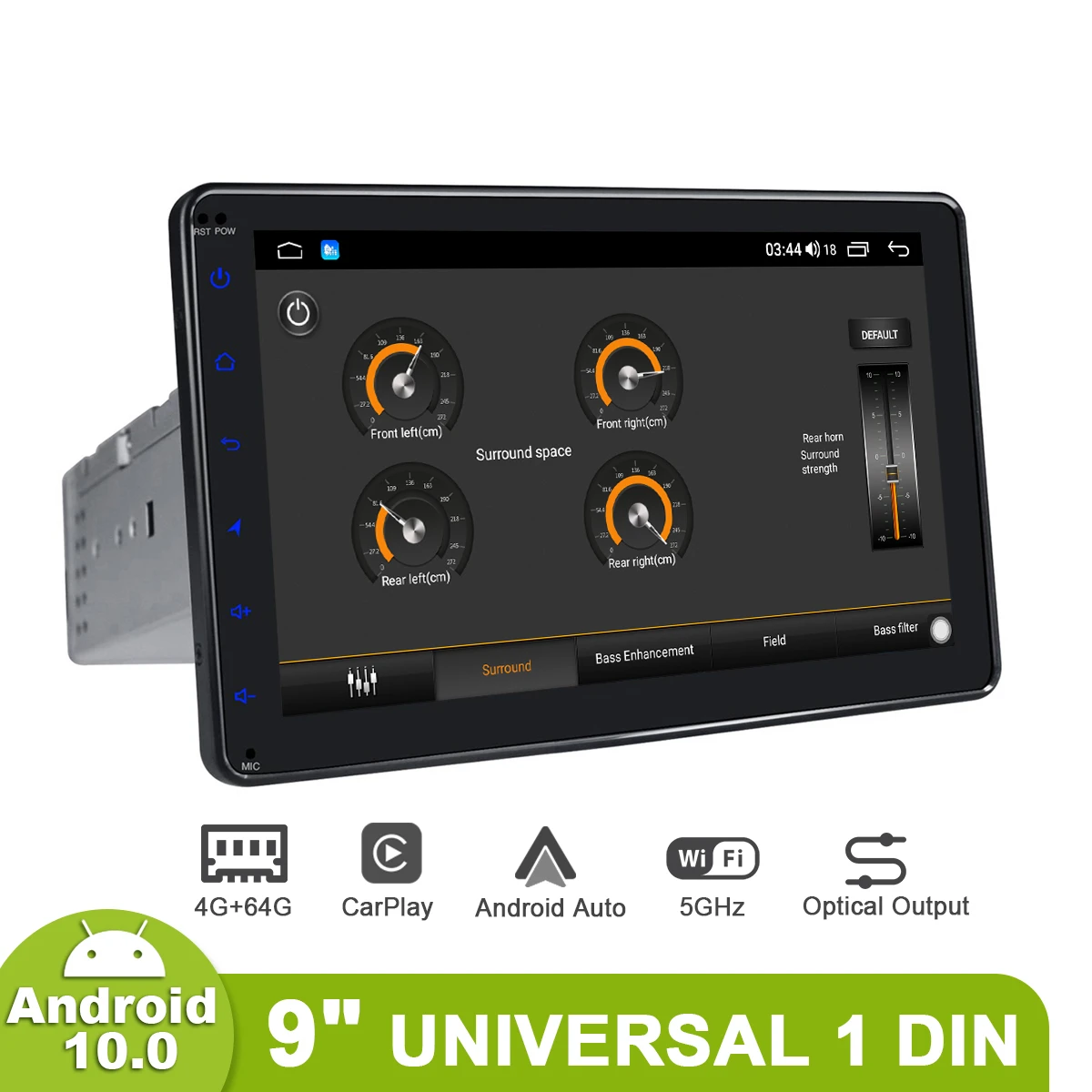 Autoradio Android 1 Din Radio With Screen 9 Inch Android 10 Central Multimedia Audio System Gps Tv Digital Carplay - Car Multimedia Player - AliExpress