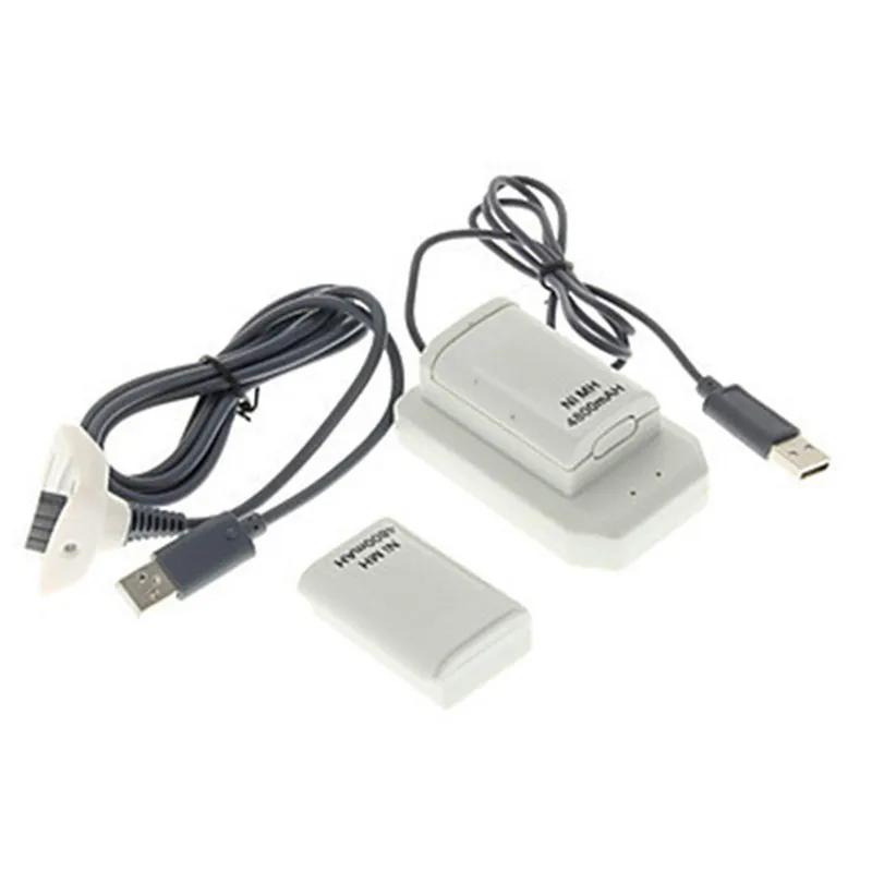 

Double Rechargeable Battery + USB Charger Cable Pack for XBOX 360 Wireless Controller XJ66