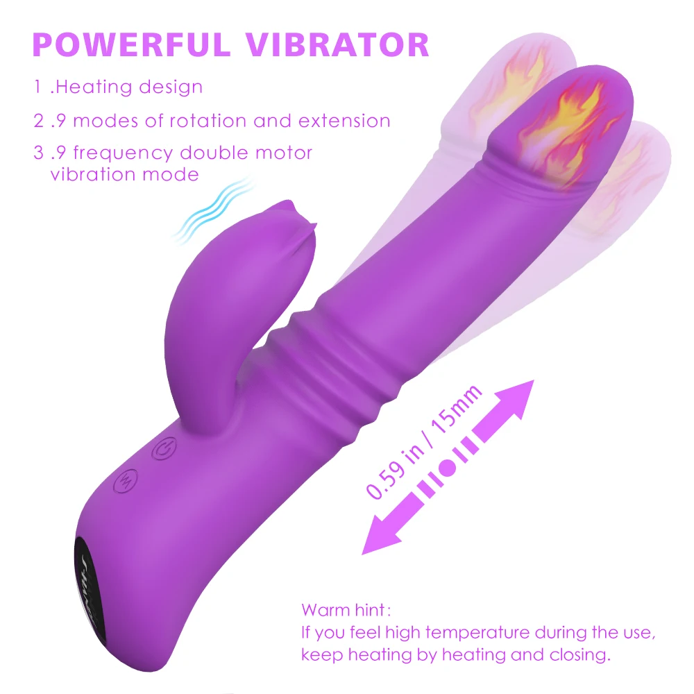 

Thrusting Heating Dildo Big Vibrators for Women Magic Wand Body Massager Sex Toys For Woman Clitoris Stimulate Female Sex Shop