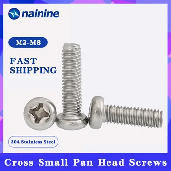 

GB823 [M2-M8] 304 Stainless Steel Small Pan Head Screws With Cross Recess A125