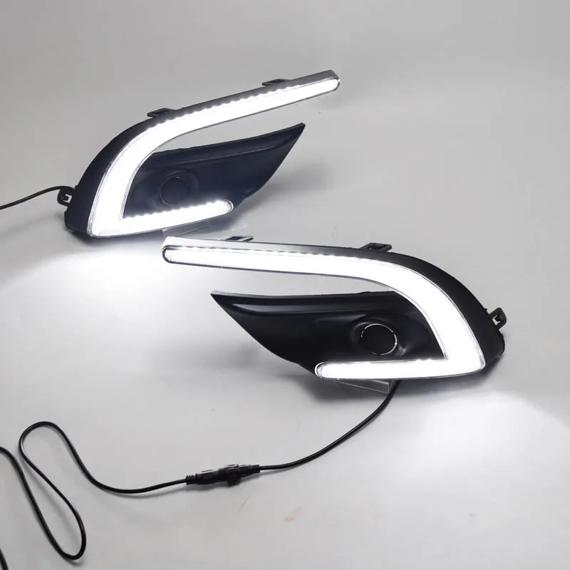 

Suitable for 17-Mazda 3 Angkesaila Daytime Running Lamp White Yellow Light Steering Daytime Running Light Front Fog Lamp