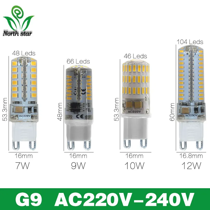 5 шт. мини G9 светодиодный светильник 7 Вт 10 12 AC220V SMD 2835 лампада 360 Угол луча замена