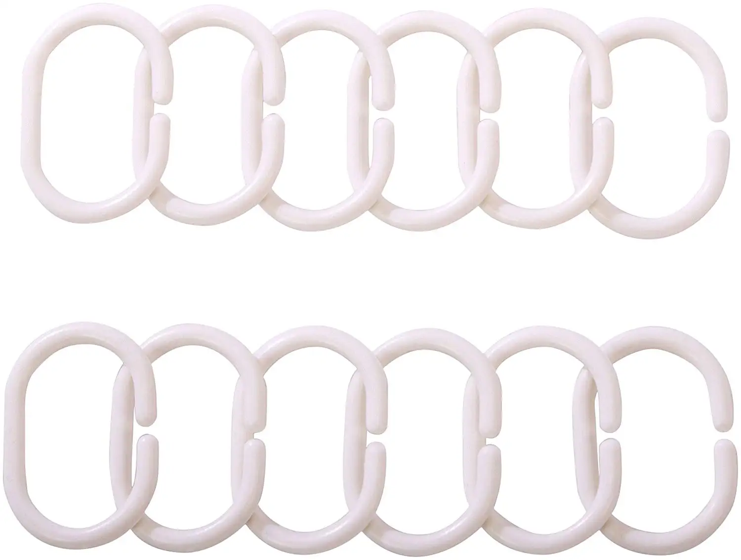 Тяжелая прозрачная душевая занавеска с крючками устойчивая к плесени без