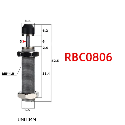 amortecedor de mola, pressão do óleo, RBC,