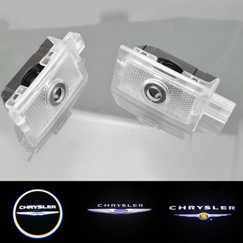 

2pcs LED Car Courtesy Door Lamp For Chrysler 200 300 300c Sebring Lancia Thema Auto Door Welcome Entry Light Projector