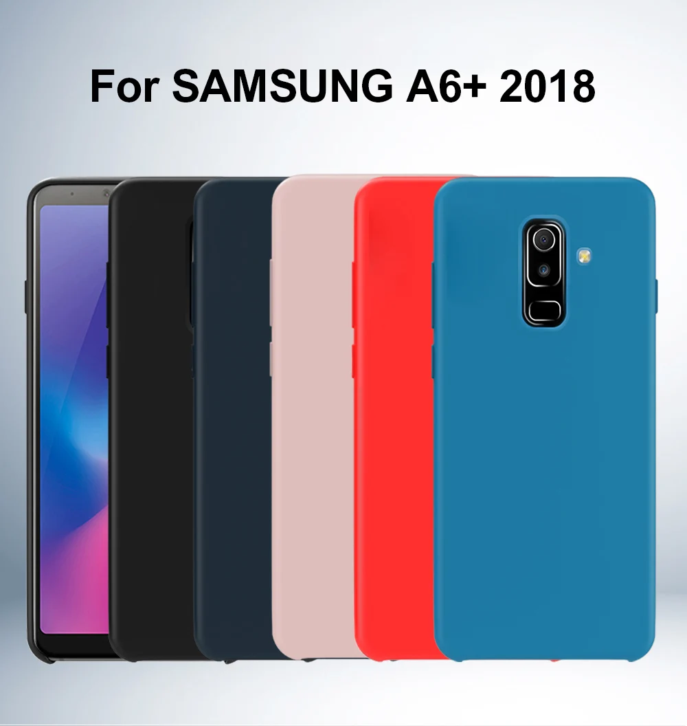Для samsung A7 A6 A9 A8 Plus чехол на заднюю панель жидкий силикон мягкая защита для samsung Galaxy A3 A5 A7 противоударный чехол