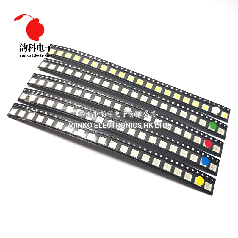 500 шт. = 5 цветов x 100 5050 5730 1210 1206 0805 SMD светодиодный комплект диодов
