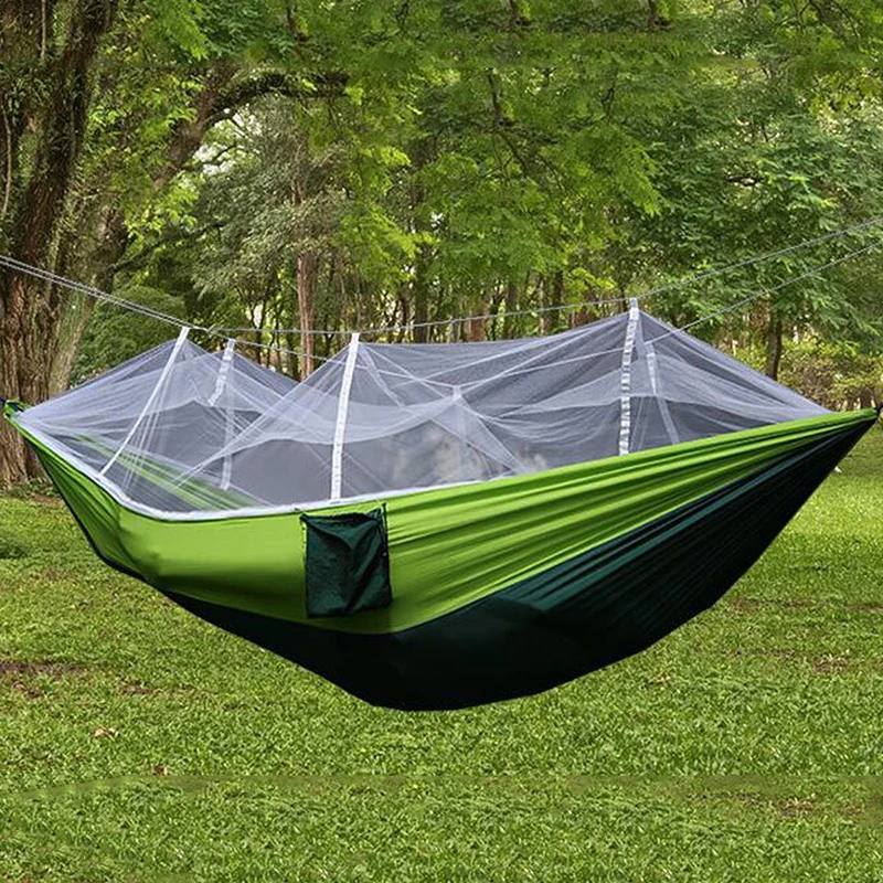 Portable Outdoor Camping Hammock with Mosquito Net (for 1-2 Person) Sadoun.com