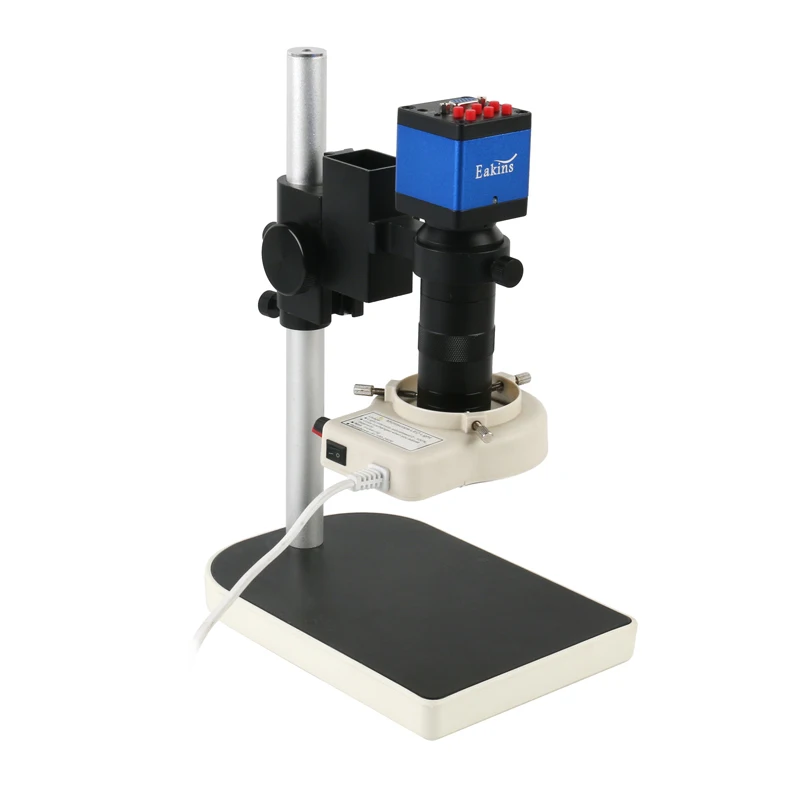  Microscope sets HD 13MP 60F/S HDMI VGA Industrial Microscope Camera+130X C mount lens+56 LED Ring L