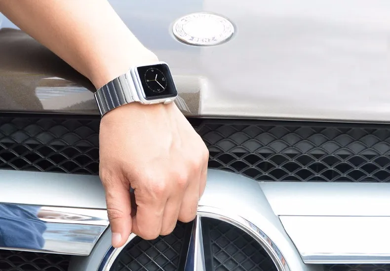 Ремешок для Apple Watch 42 мм 38 мм iWatch 5 ремешок 44 мм 40 мм нержавеющая сталь Бабочка Пряжка металлический браслет Apple watch 5 4 3 2