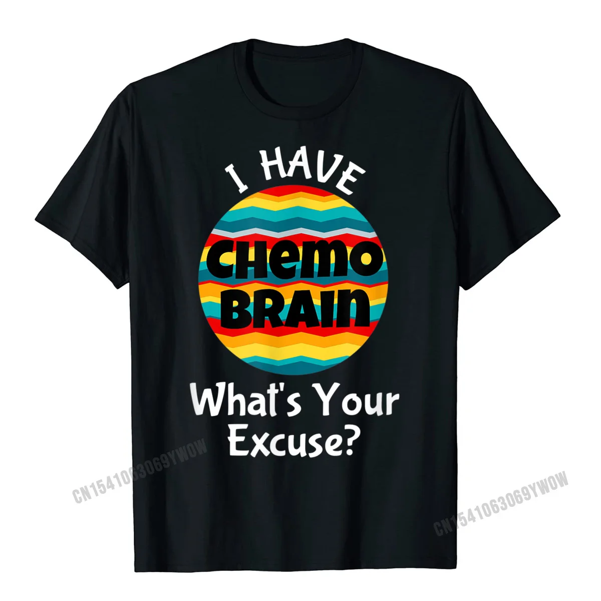 Summer Normal Top T-shirts for Men 100% Cotton Summer/Fall Tops & Tees Group Tees Short Sleeve Graphic O Neck Free Shipping Funny Chemo Brain Quote Meme Excuse Quote Saying Joke T-Shirt__433 black