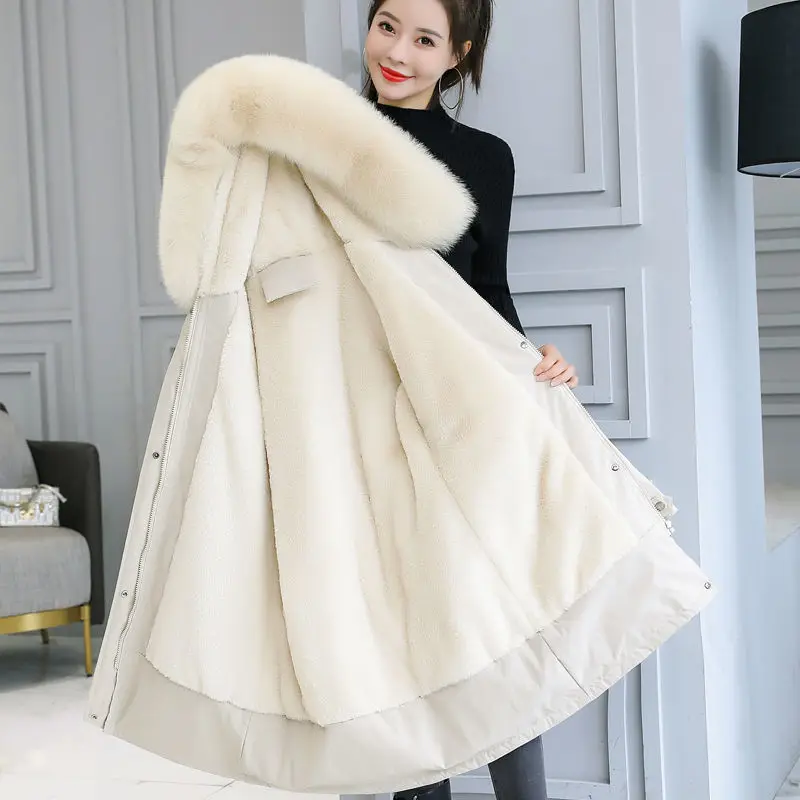 

Plus Size Quilted Cotton Cloth Women's Mid-Length Pike Cotton-Padded Clothes 2020 New Style Loose Padded Cotton Jacket Winter