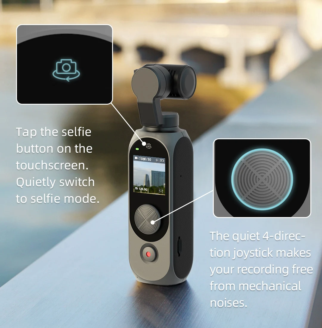 FIMI Palm 2 Gimbal Camera Limted,Attachable to Smartphone iPhone Android USB-C 