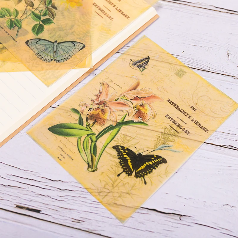 Ретро botanical book page series фоновая бумага DIY Скрапбукинг альбом дневник счастливый планировщик Нижняя декоративная бумага