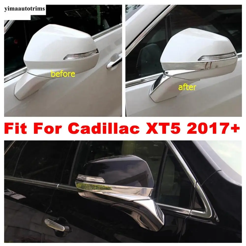 

ABS Accessories Exterior Refit Kit Fit For Cadillac XT5 2017 - 2022 Door Rearview Mirror Anti-rub Rubbing Cover Trim