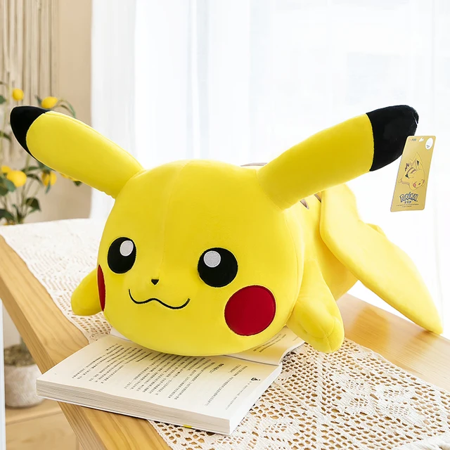 20-50CM Big Size Pikachu Plush Doll Creeping Pokemon Sleeping Pillow Stuffed Toy Appease Birthday Present Christmas Baby Gift