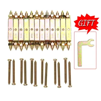 

12pcs 86 Type Socket Dark Box Repair Tool Wall Mount Switch Box Repair Recovery Stash Struts Repair Tool with Wrench