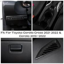 

Cup Holder / Glove Box Handle Cover Trim For Toyota Corolla Cross 2021 2022 & Corolla 2019 - 2022 Carbon Fiber Decor Accessories