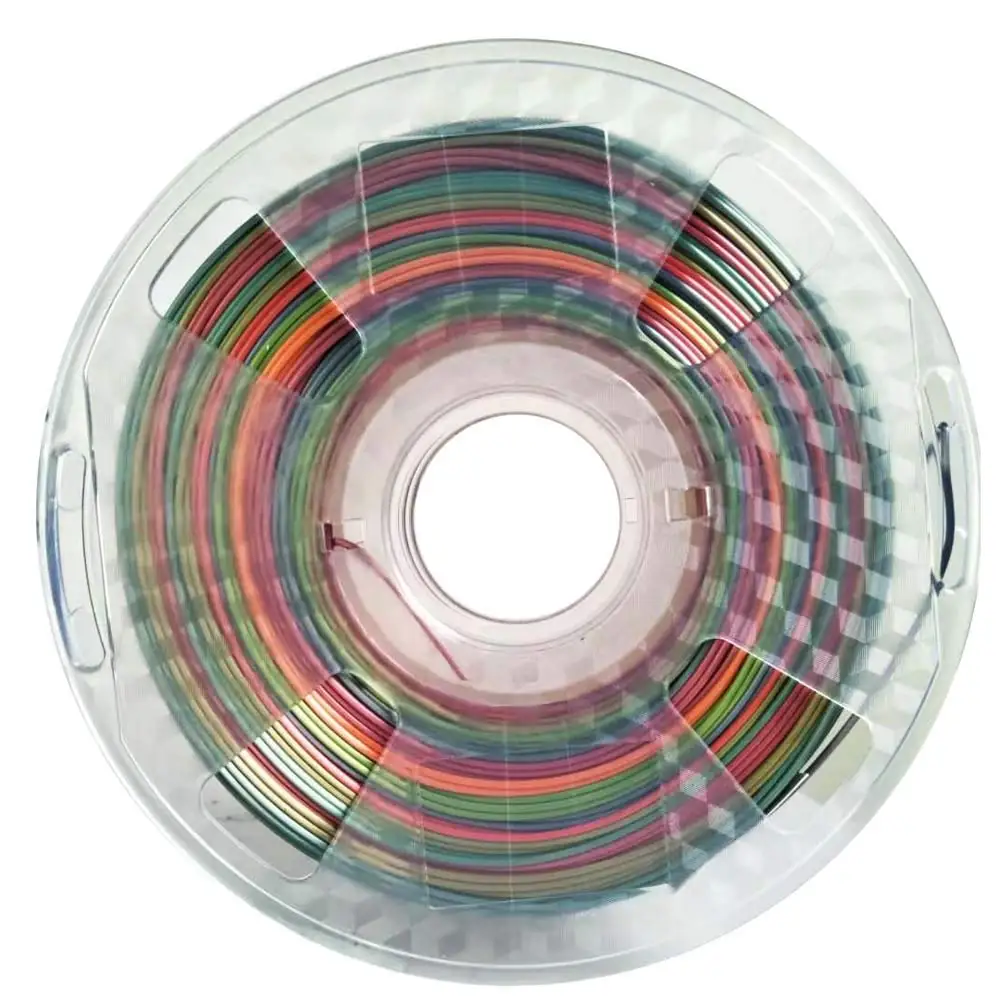 CC3D PLA Rainbow Filament 1.75mm 1kg 3D Printer Filament 1.75 mm 1kg For 3D Printer rainbow color Printing