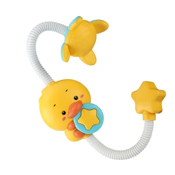 

1Pc Baby Duck Bathing Toy Automatic Shower Electric Shower Sprinkler (Yellow)