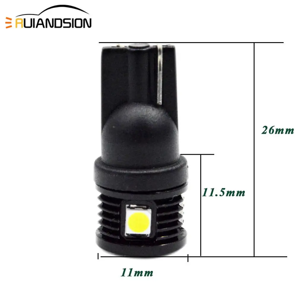 Светодиодная лампа для чтения номерного знака 2 шт. 194 3030 T10 6 SMD W5W 168 Вт AC/DC 12 24 В