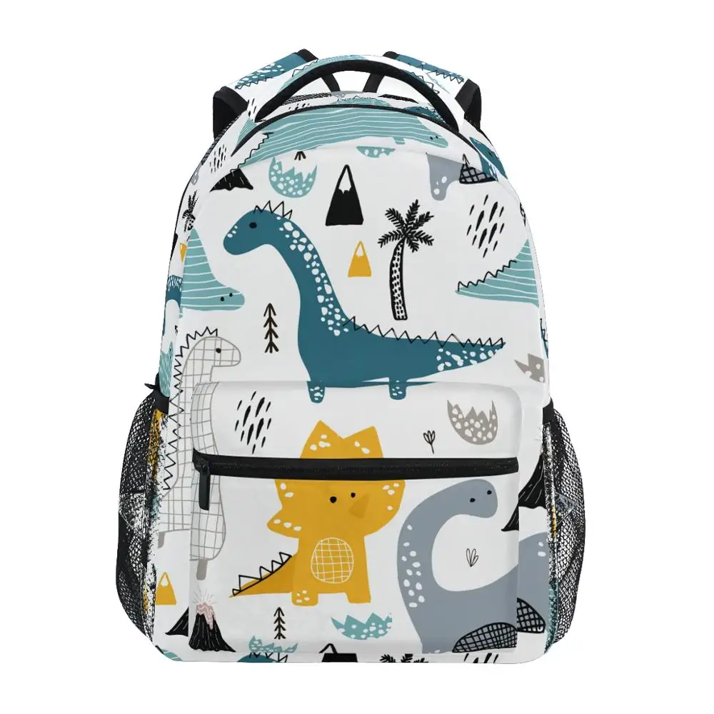 Kids Backpack Cute Dinosaur Pattern Children Cartoon School Bags Waterproof Gift 