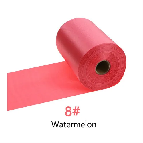 25Meters/Roll 8cm/10cm/15cm Silk Satin Ribbons DIY Wedding Chair Sashes Christmas Gift Wrapping Decoration Silk Ribbons Ruban 8-Watermelon