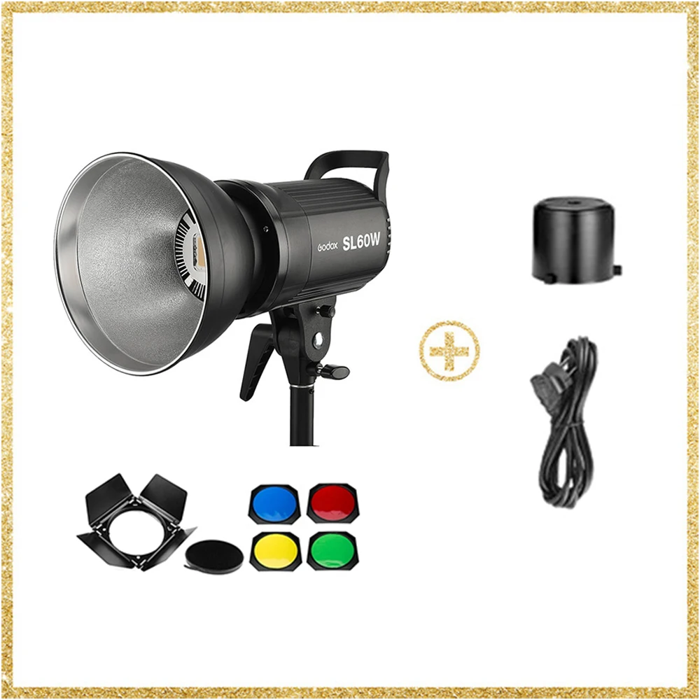 Godox SL60W SL-60W LED Video Light (Daylight-Balanced) for Photography  Studio Accessories Live PK Jinbei