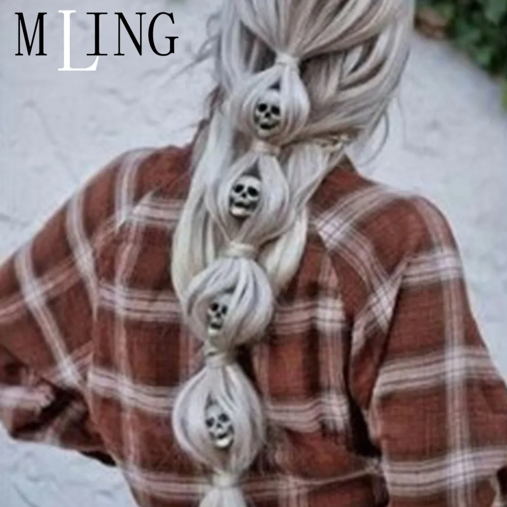 Женский винтажный медный канат MLING цепочка для волос аксессуары Goth Punk футболка с