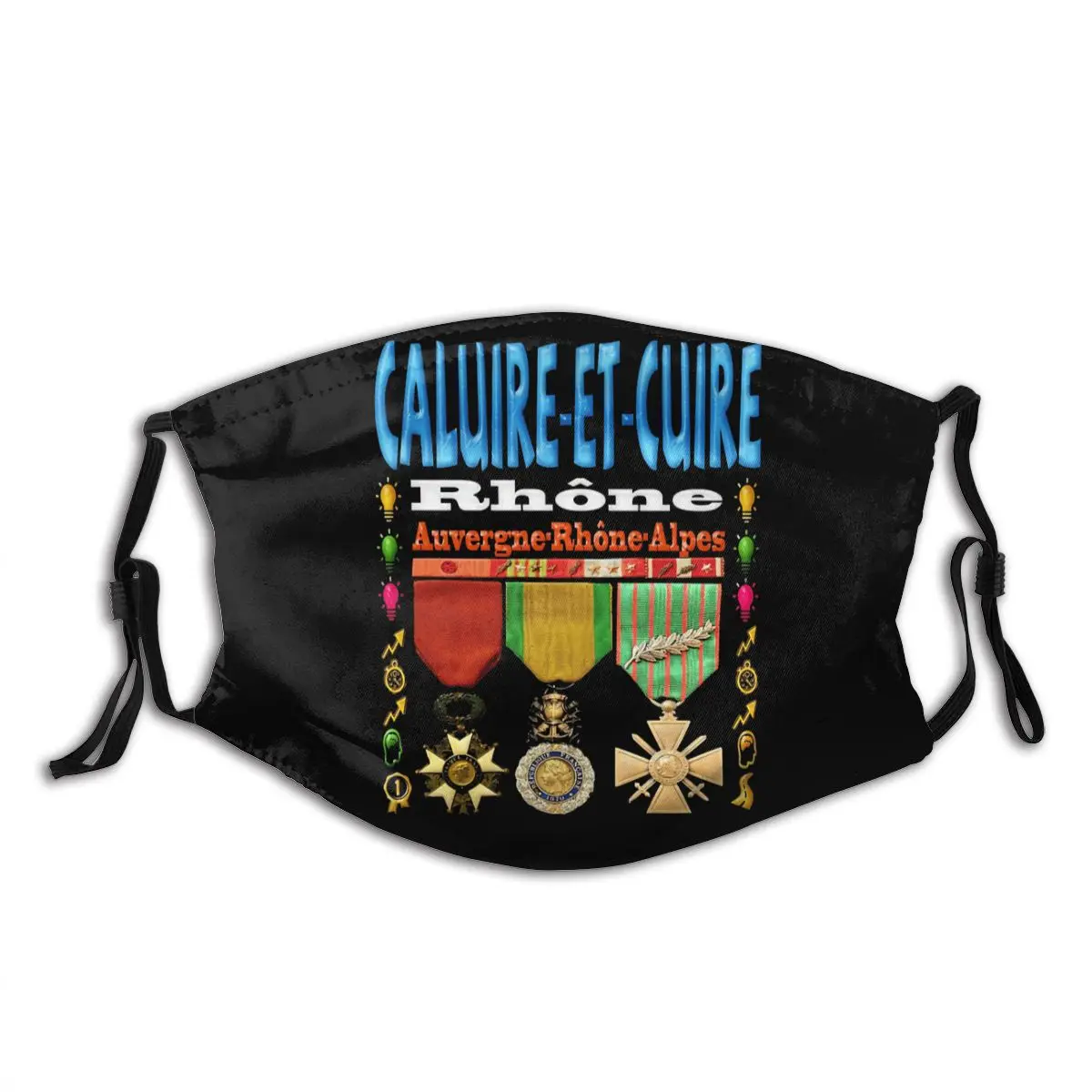 Маска от пыли для взрослых Caluire-et-Cuire роин Овернь-роин забавная винтажная маска с