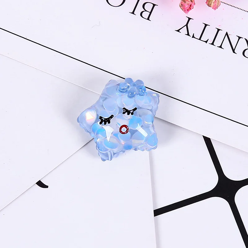 Блестки пятиконечная звезда глиняные амулеты для DIY Slime комплект поставки супер светильник добавки глины в горке смолы аксессуары - Цвет: 5