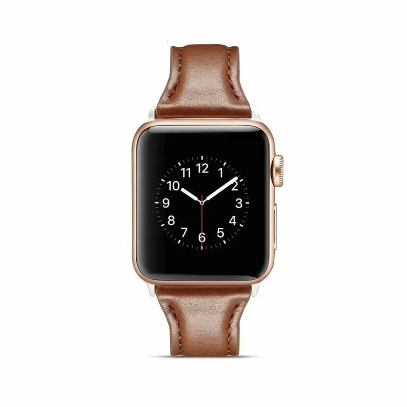 Кожаный ремешок для apple watch 44 мм серия 5 4 3 2 1 ремешок для iwatch 38 мм 42 мм браслет умные аксессуары замена запястья