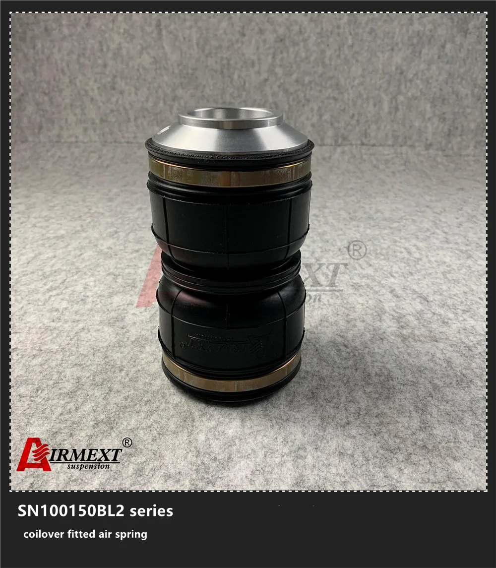 

SN100150BL2-BCV /Fit BC V1 coilover Thread M50*1.5-48) /Air suspension Double convolute rubber airspring/airbag shock absorber