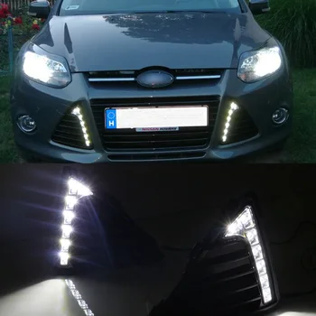 

Function Waterproof High power 12V Car LED DRL Lamp LED Daytime Running Light Car styling For Ford Fox 2012-2015 pair