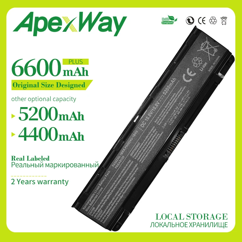 Apexway Аккумулятор для ноутбука Toshiba Satellite C50 C800 C850 C855 C855D L800 L830 L840 L855 L870 L875 M800 P800 P850 P855 P870