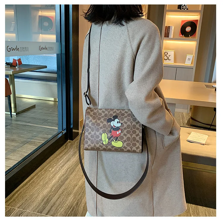 Disney princess Mickey mouse сумка из искусственной кожи с Минни Маус сумка через плечо для девочек Сумка через плечо для девочек сумка с Микки Маусом