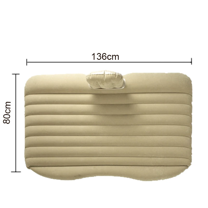 Motolovee PVC Thick Flocking Cloth Split Detachable Airbed Car Inflatable Bed Travel Bed Camping Car Air Mattress Car Sofa Bed