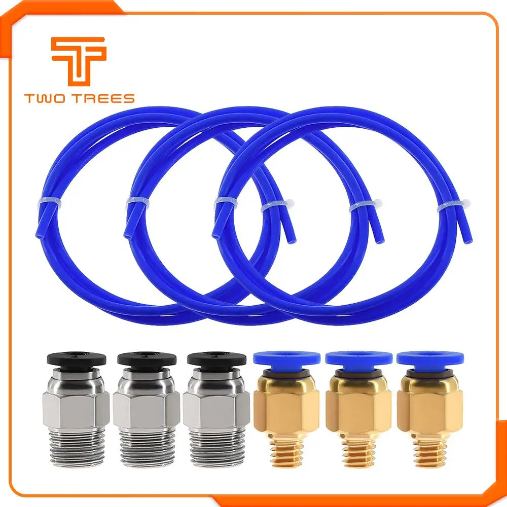 

1M ptfe tube teflon pipe connectors 3d printer parts j-head hotend for CR10 CR-10S ID 1.9mm OD 4mm Cloned Capricornus Tube