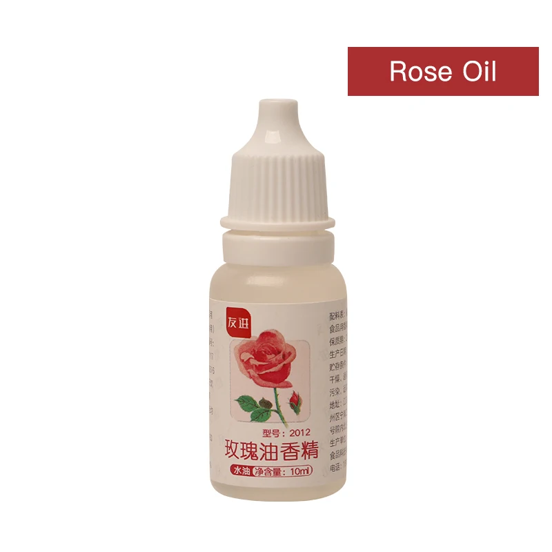 Rose Oil 10 мл пищевой аромат волшебный пищевой аромат напитки желе конфеты съедобная эссенция используется для выпечки печенья ручной работы мыло слизь инструмент - Цвет: Rose Oil
