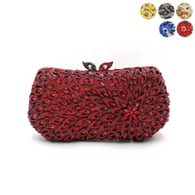Женская вечерняя сумочка, клатчи со стразами, роскошные аксессуары, сумочка для невесты, свадебной вечеринки, сумочка с вырезами, украшенная цветами и кристаллами