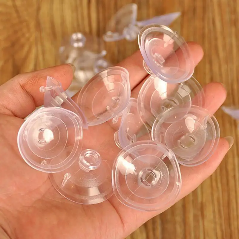 10Pcs Clear Sucker Suction Cup High-end Suckers Plastic Transparent Sucker For Car Wedding Party Home Decorations Diameter 4cm