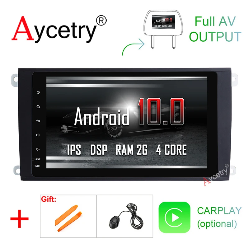 Ips DSP экран Android 10 Автомобильный gps радио для Porsche Cayenne S GTS 2003-2010 Авторадио Стерео Мультимедиа Нет 2 DIN DVD плеер obd2